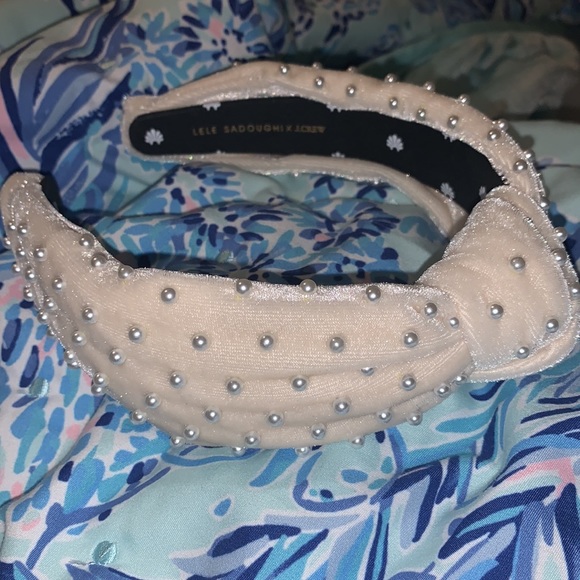 Lele Sadoughi Accessories - Lele Sadoughi X Jcrew  Ivory Pearl headband